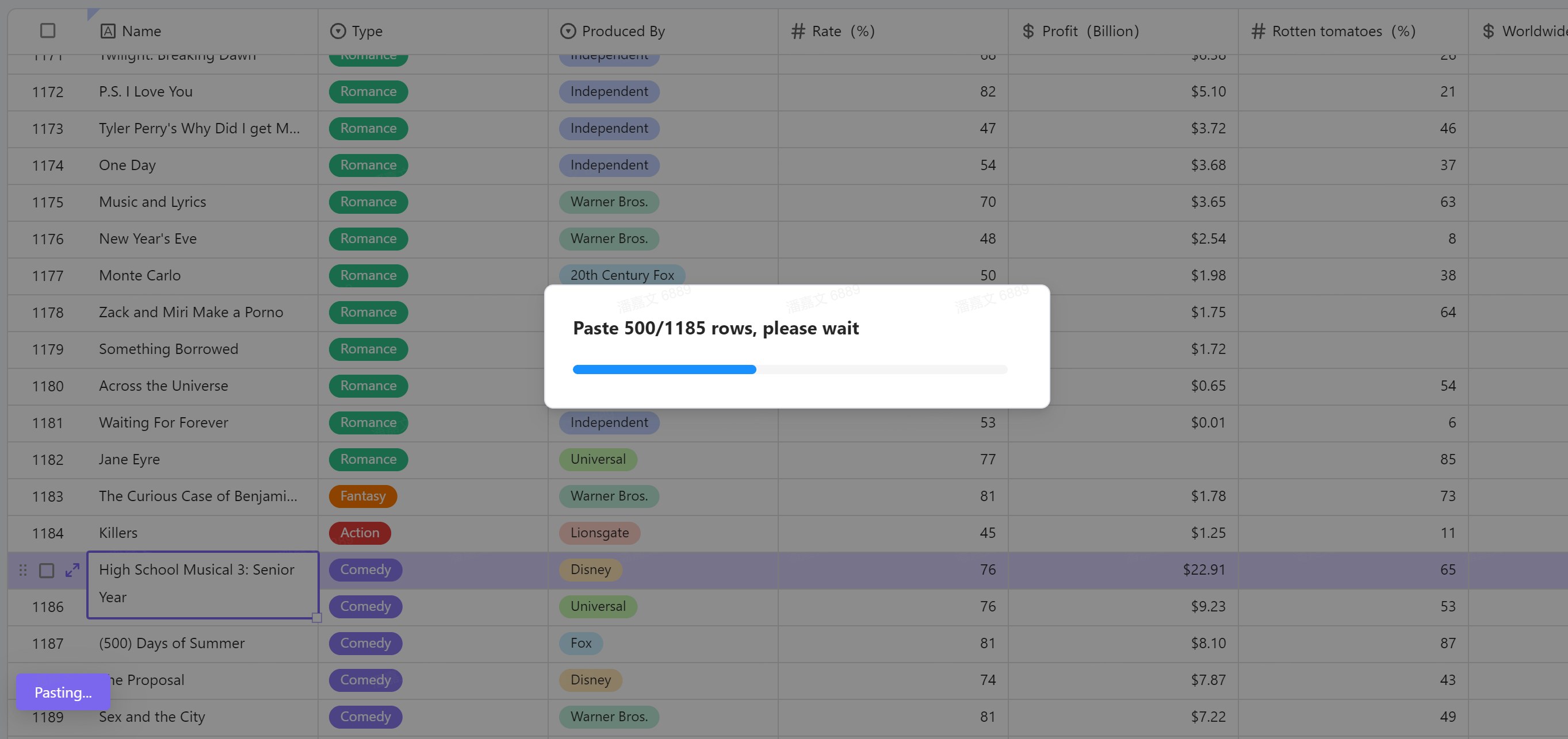 process data of records in batches